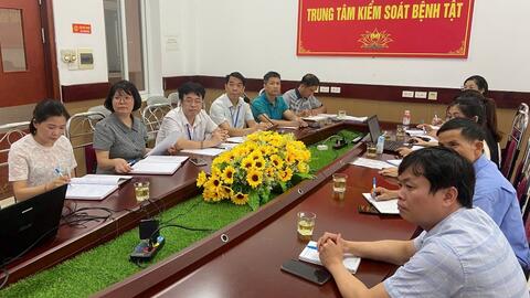 Trung tâm Kiểm soát bệnh tật tham gia họp trực tuyến với đoàn đánh giá độc lập JEE do WHO đề cử