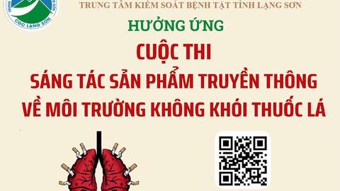 Hưởng ứng cuộc thi “Sáng tạo sản phẩm truyền thông về môi trường không khói thuốc lá”