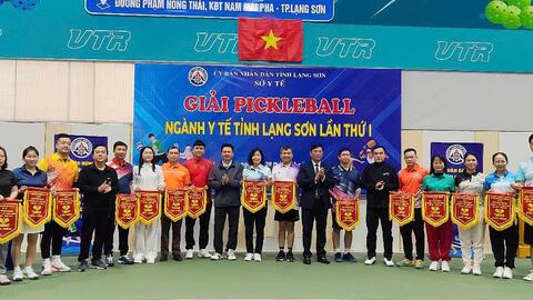 Khai mạc Giải Pickleball ngành Y tế Lạng Sơn lần thứ I năm 2025