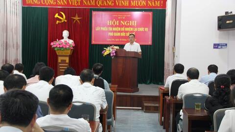Hội nghị lấy phiếu tín nhiệm bổ nhiệm lại chức vụ Phó Giám đốc Sở Y tế