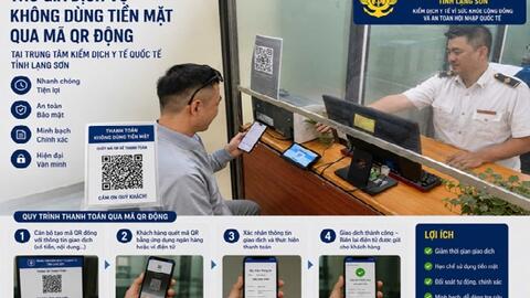 Trung tâm Kiểm dịch Y tế quốc tăng cường thu giá qua mã QR động