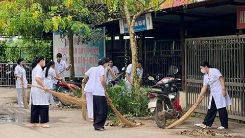 Trung tâm Y tế khu vực Lộc Bình hưởng ứng ngày Môi trường thế giới